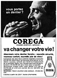 Publicit Corega 1969