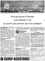 Publicité Europ-Assistance 1964