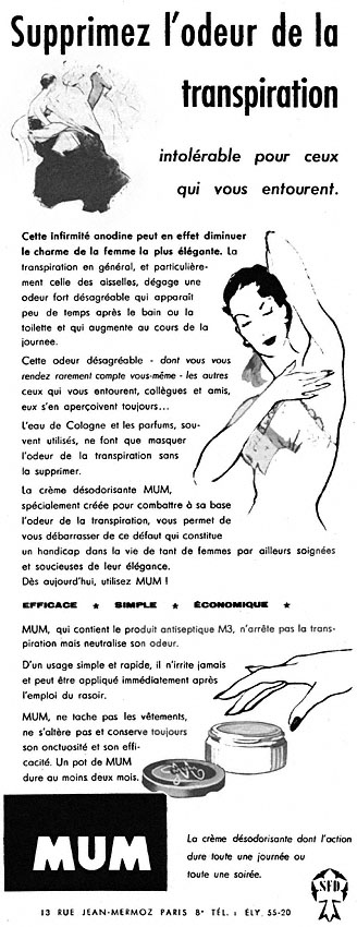 Publicité Mum 1952