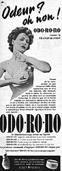 Publicité Odorono 1953