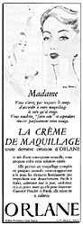 Publicité Orlane 1953