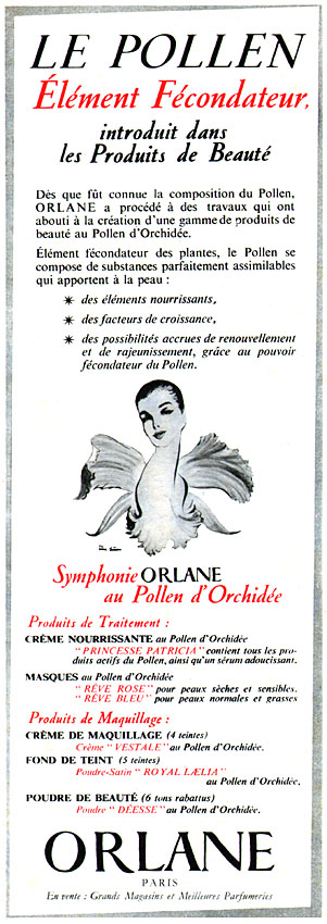 Publicité Orlane 1956
