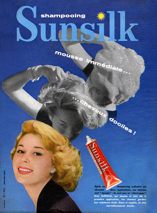 Publicité Sunsilk 1958