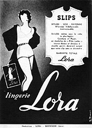 Publicité Lora 1953