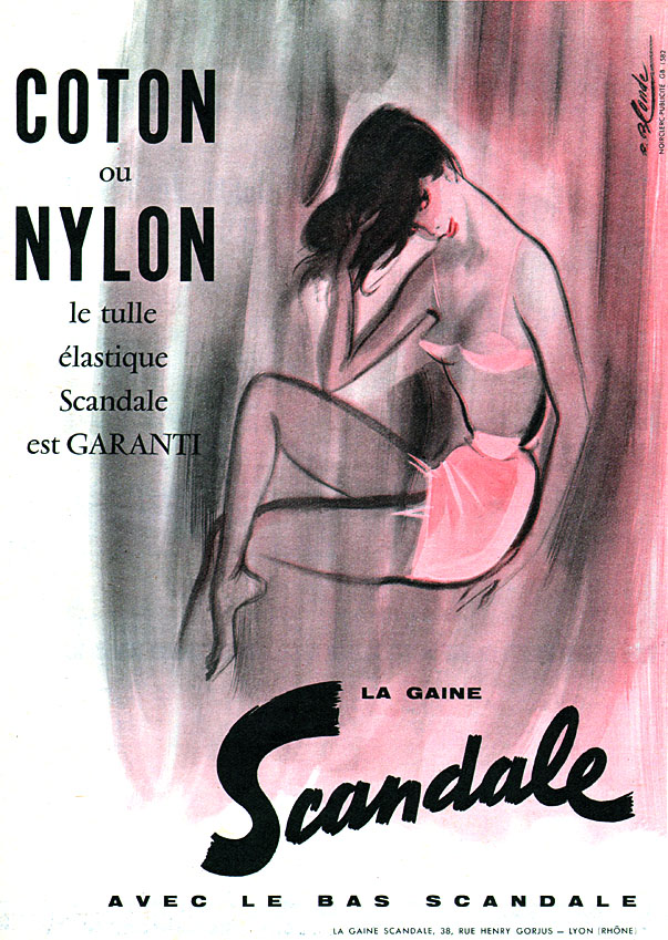 Publicité Scandale 1958