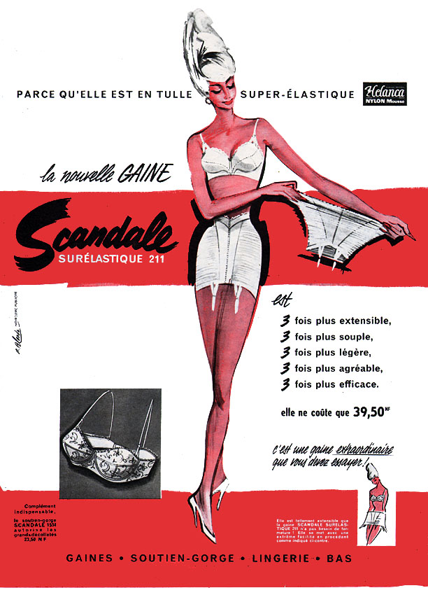 Publicité Scandale 1960