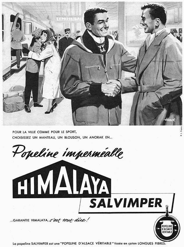 Publicité Himalaya 1955