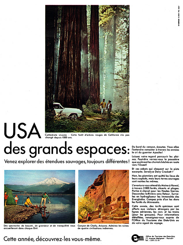 Publicité Usa 1967