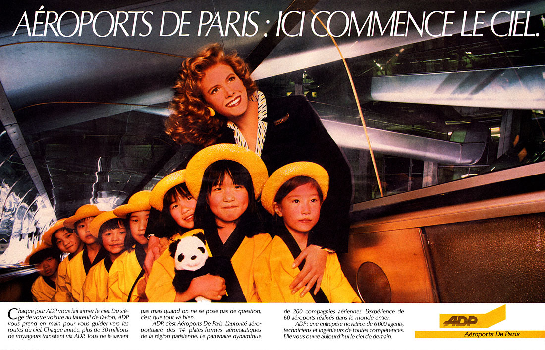 Publicité Aroports de Paris 1985
