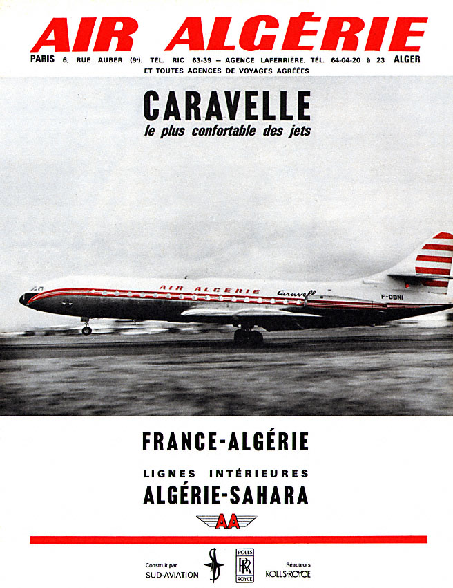Publicité Air Algrie 1963