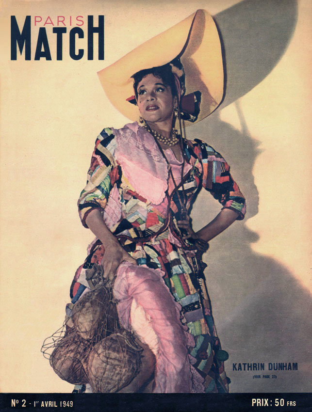 Couverture Paris match numro 2 de Avril 1949