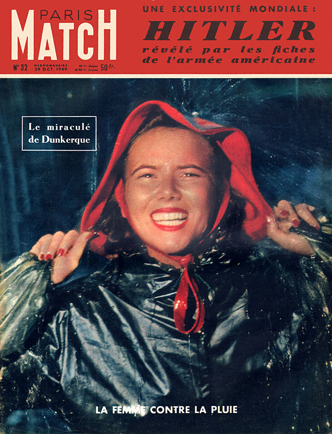 Couverture Paris match numro 32 de Octobre 1949