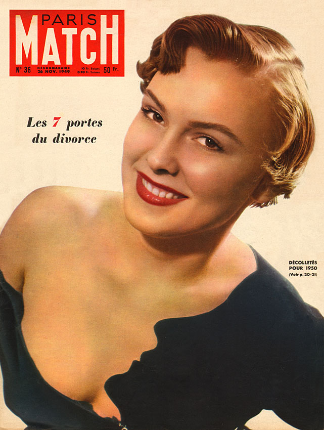 Couverture Paris match numro 36 de Novembre 1949