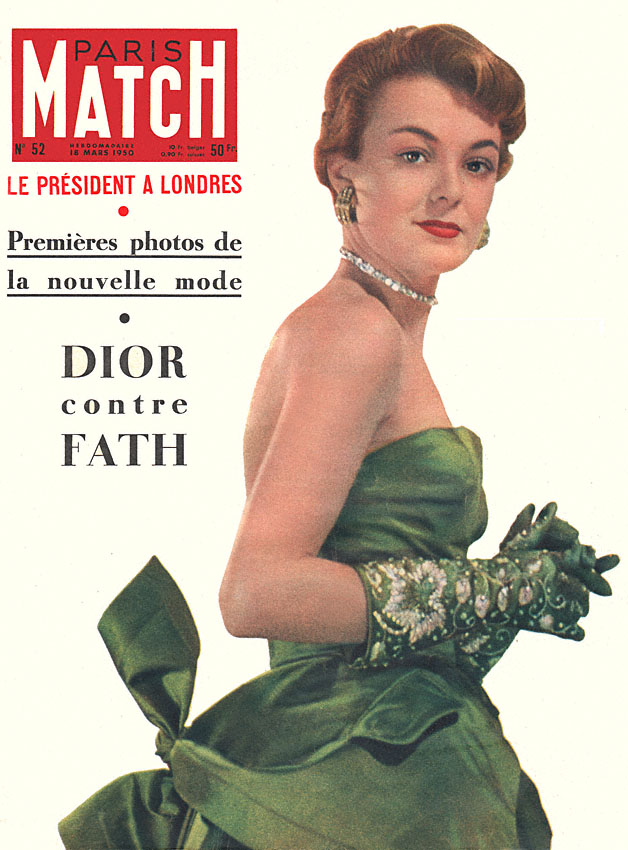 Couverture Paris match numro 52 de Mars 1950