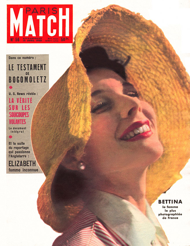 Couverture Paris match numro 56 de Avril 1950