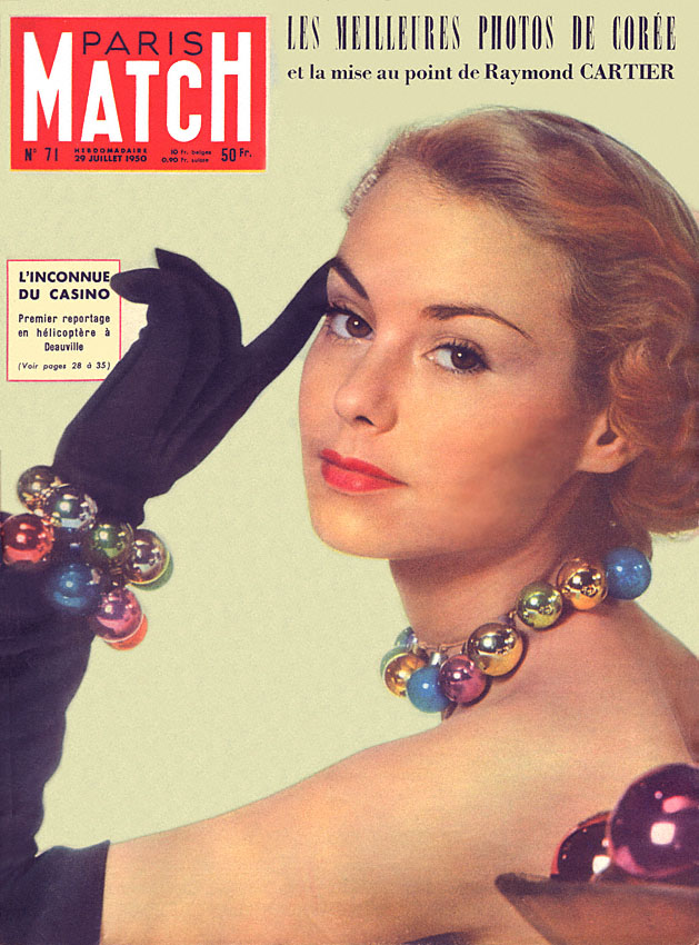 Couverture Paris match numro 71 de Juillet 1950