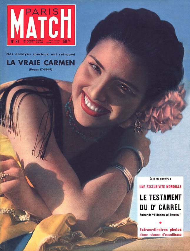 Couverture Paris match numro 81 de Octobre 1950
