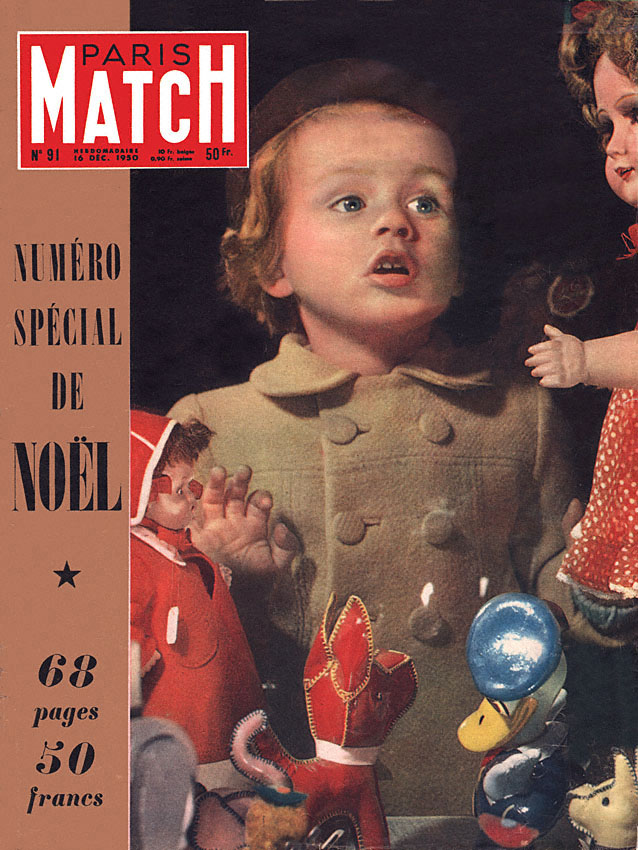 Couverture Paris match numro 91 de Dcembre 1950