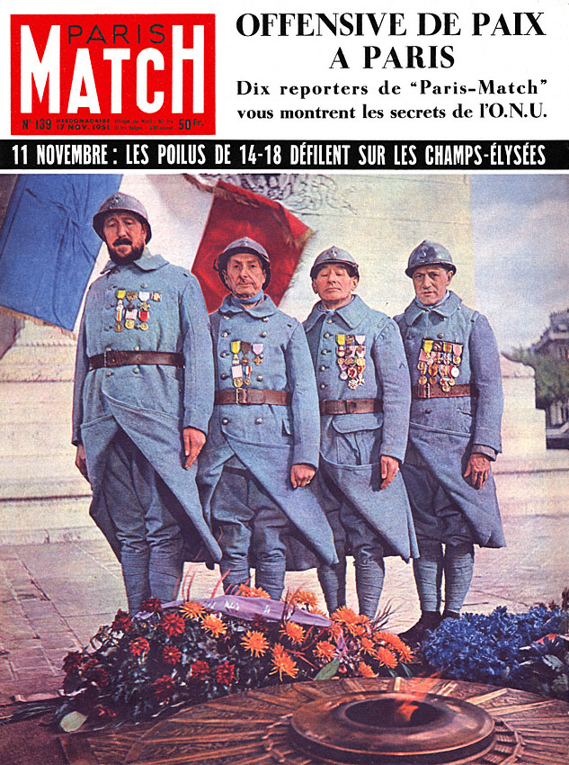 Couverture Paris match numro 139 de Novembre 1951