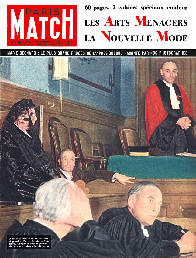 Couverture Paris match numro 155 de Mars 1952