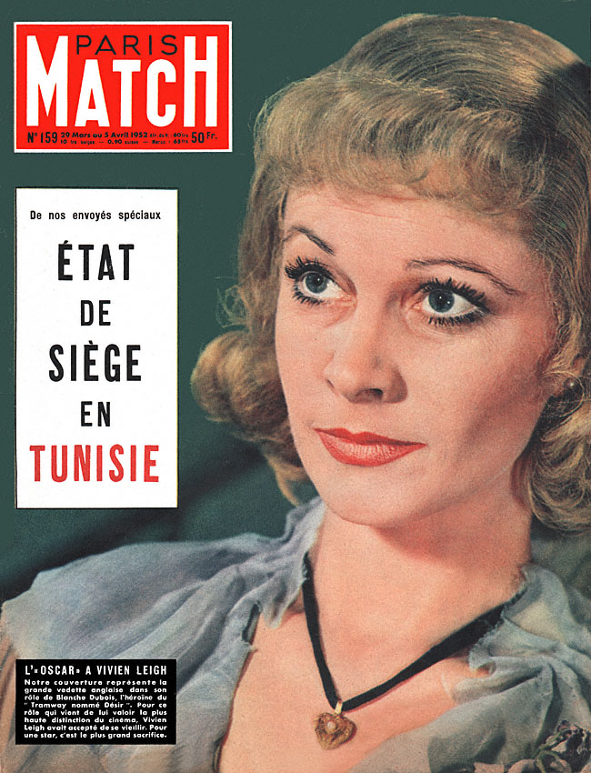 Couverture Paris match numro 159 de Mars 1952
