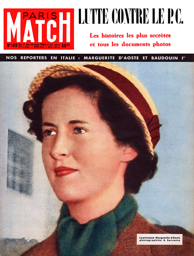 Couverture Paris match numro 169 de Juin 1952