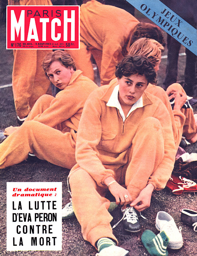 Couverture Paris match numro 176 de Juillet 1952