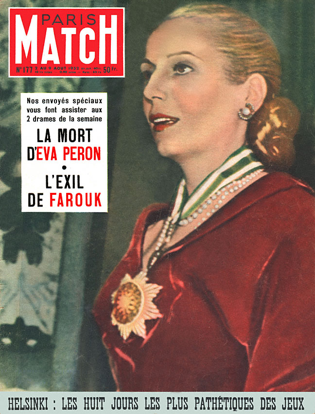 Couverture Paris match numéro 177 de Août 1952