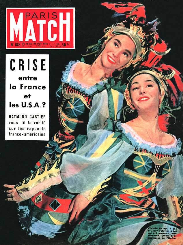 Couverture Paris match numéro 188 de Octobre 1952