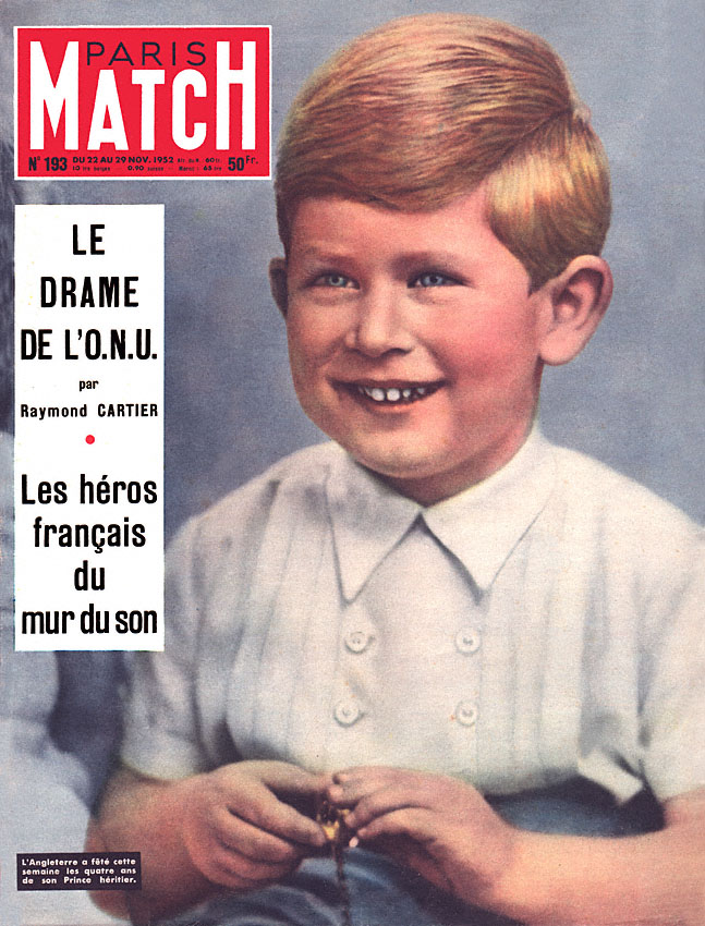 Couverture Paris match numro 193 de Novembre 1952