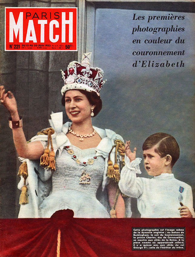 Couverture Paris match numéro 221 de Juin 1953