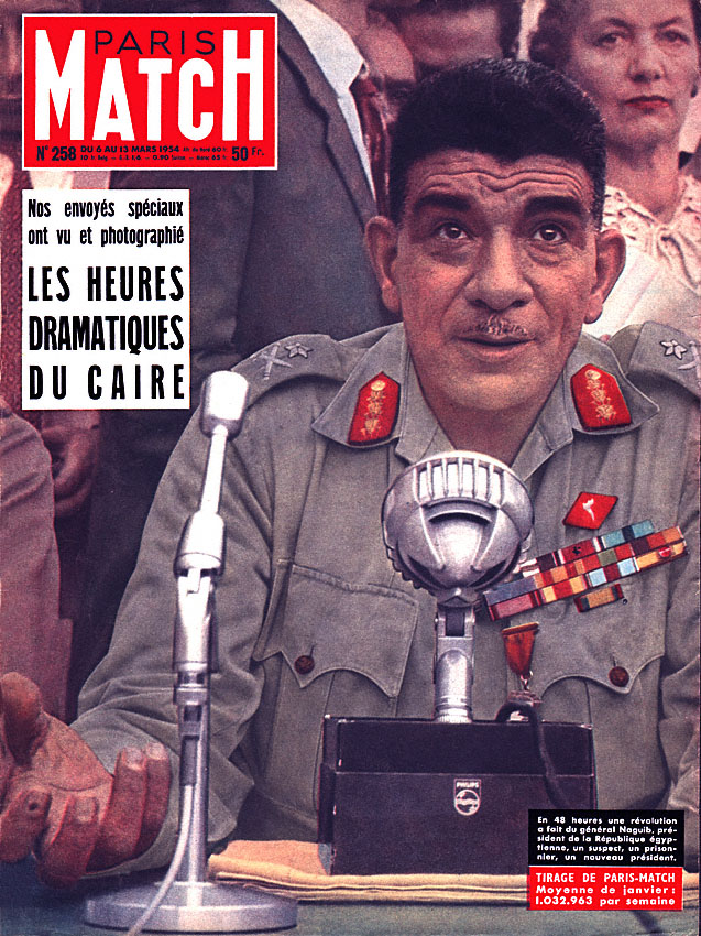 Couverture Paris match numro 258 de Mars 1954