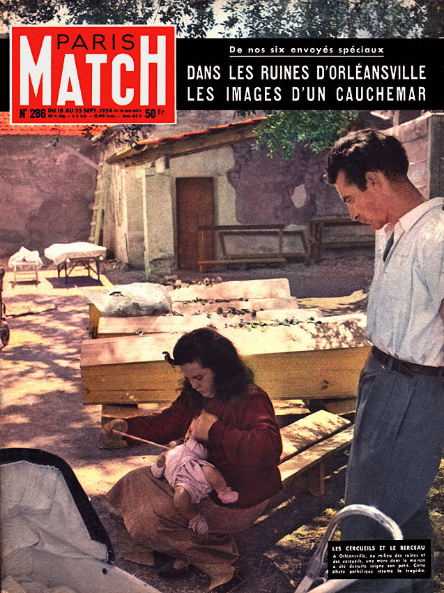 Couverture Paris match numro 286 de Septembre 1954