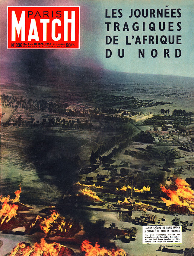 Couverture Paris match numéro 336 de Septembre 1955
