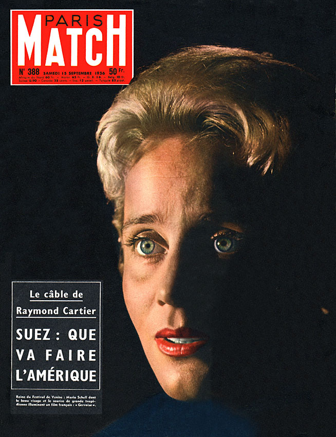 Couverture Paris match numro 388 de Septembre 1956