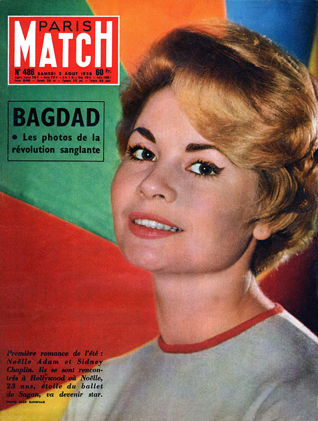 Couverture Paris match numro 486 de Aot 1958