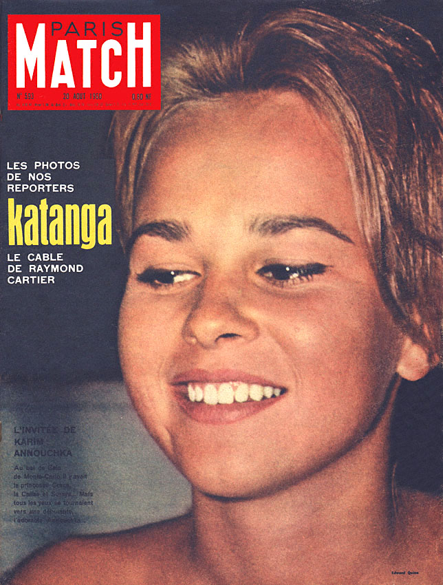 Couverture Paris match numéro 593 de Août 1960