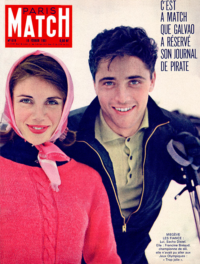 Couverture Paris match numéro 619 de Février 1961