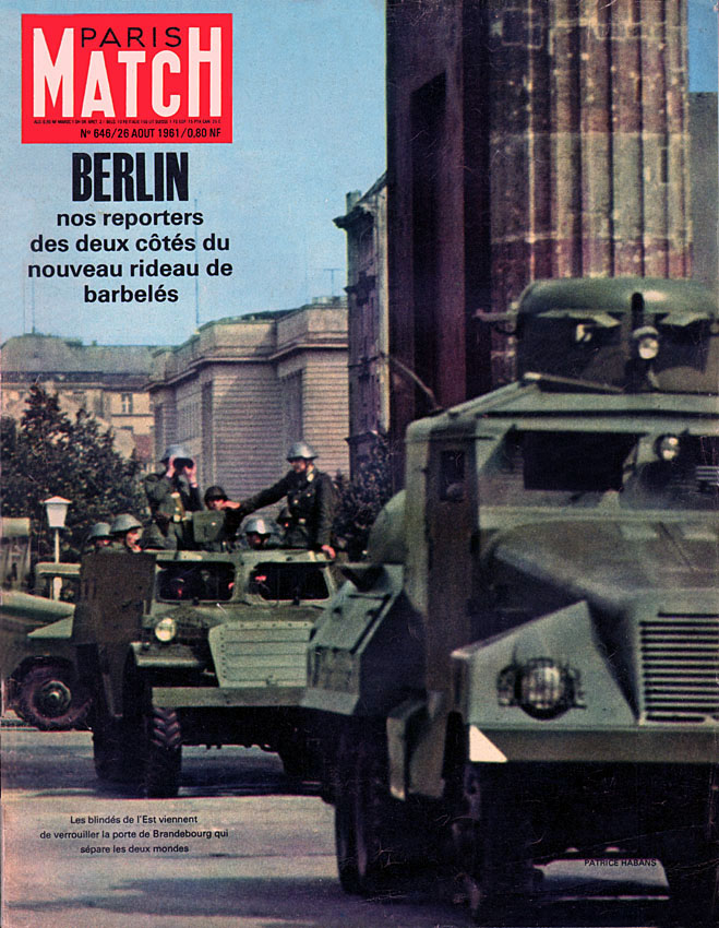 Couverture Paris match numro 646 de Aot 1961