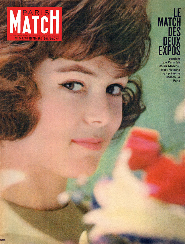 Couverture Paris match numéro 649 de Septembre 1961