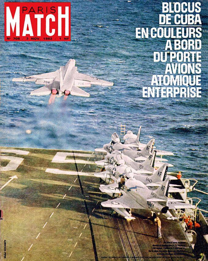 Couverture Paris match numro 708 de Novembre 1962