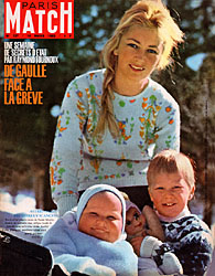 Couverture Paris Match numro 727 de Mars 1963