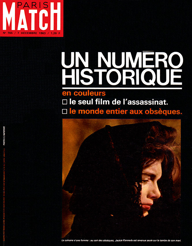 Couverture Paris match numro 765 de Dcembre 1963