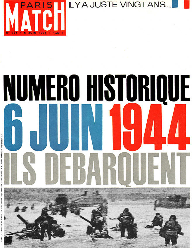 Couverture Paris match numéro 791 de Juin 1964