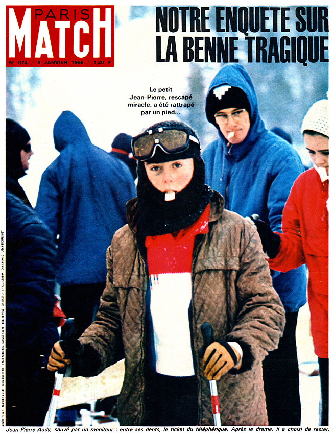 Couverture Paris match num�ro 874 de Janvier 1966