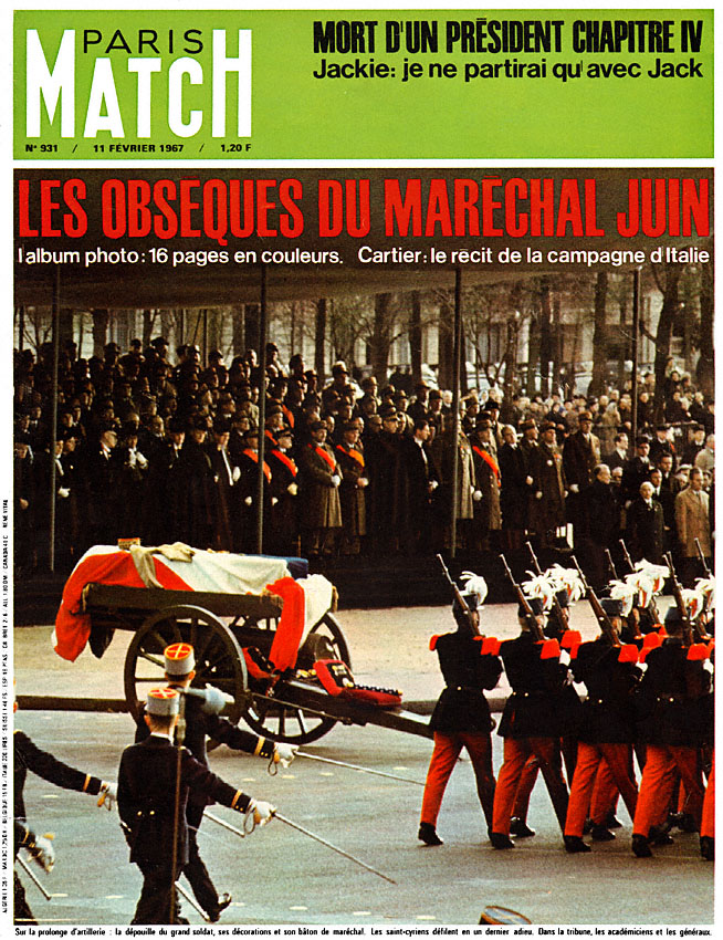 Couverture Paris match num�ro 931 de F�vrier 1967