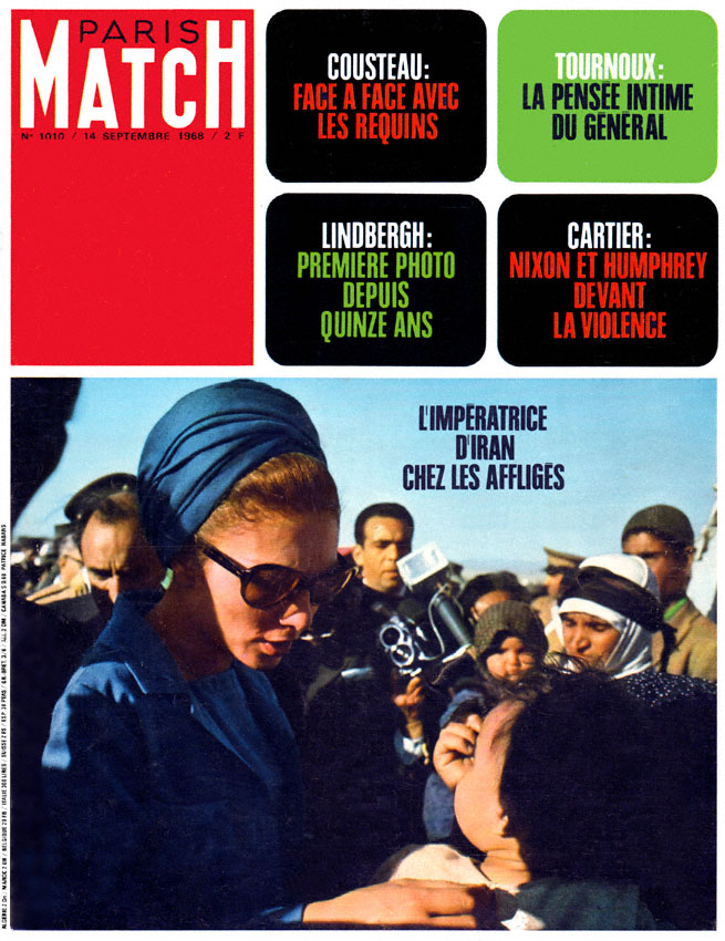 Couverture Paris match num�ro 1010 de Septembre 1968