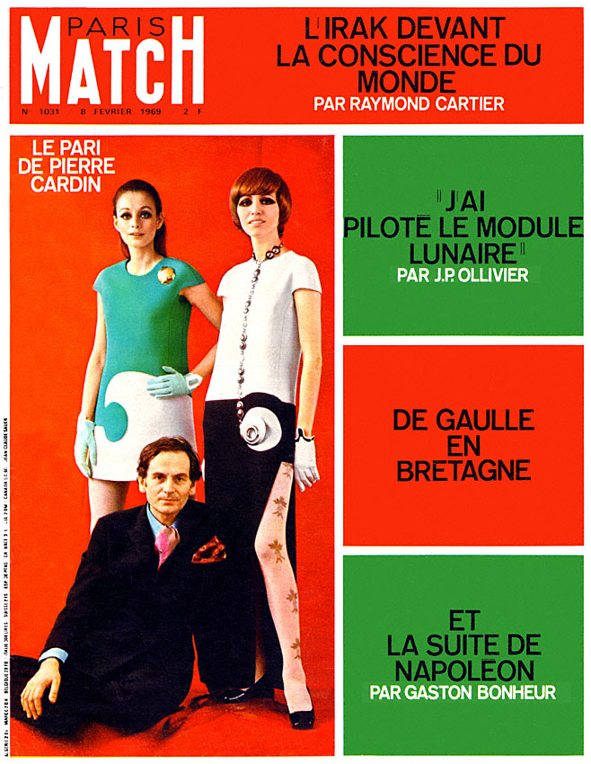 Couverture Paris match num�ro 1031 de F�vrier 1969