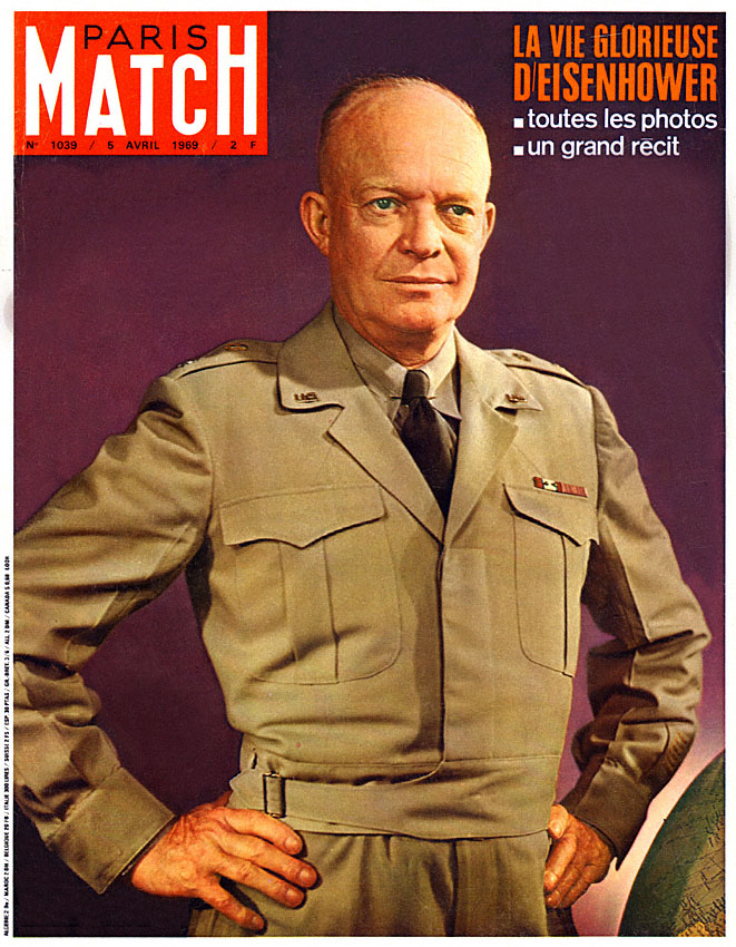 Couverture Paris match num�ro 1039 de Avril 1969