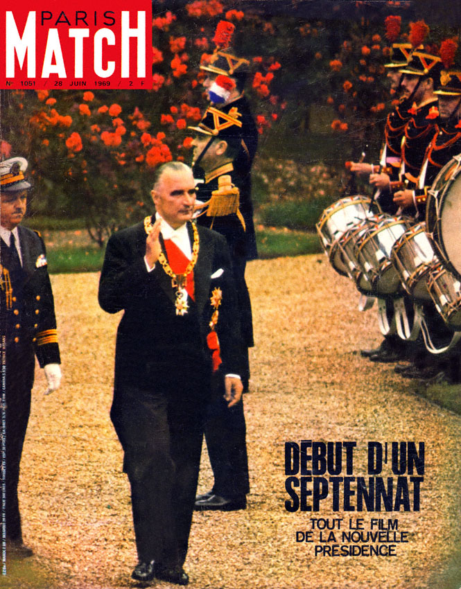 Couverture Paris match num�ro 1051 de Juin 1969